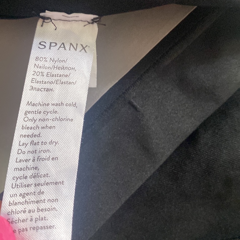 (A53) NEW SPANX Oncore High Waisted Mid Thigh Short in Very Black, Size L, NWOT - Picture 10 of 13